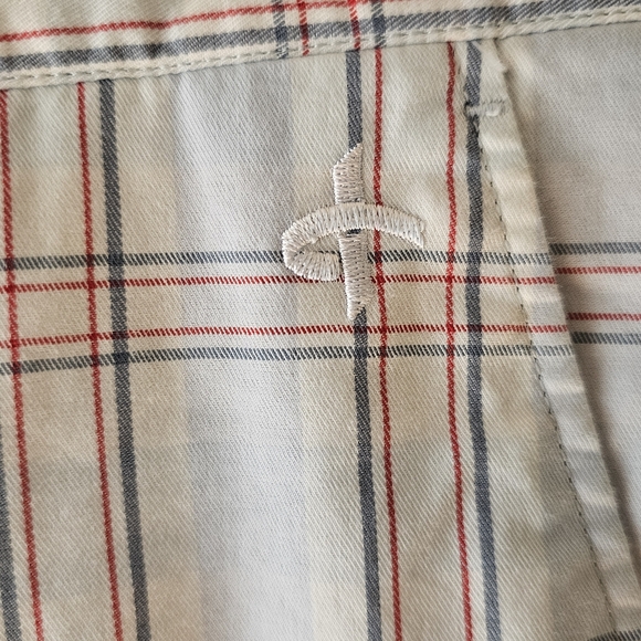 Cross Sportswear Golf Chino Pants Swedish For Men White Red Plaid - Picture 6 of 13